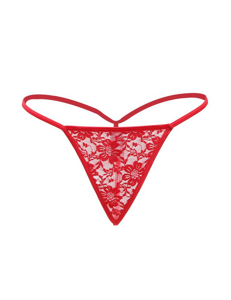 CHRISTINE LE DUC String Christine - Spitzen-Tanga - Rot – Bild 2 von 3