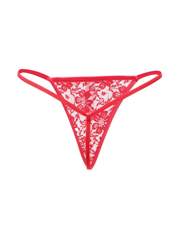 CHRISTINE LE DUC String Christine - Spitzen-Tanga - Rot – Bild 3 von 3