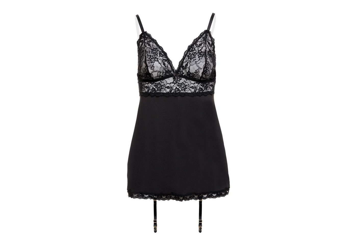 CHRISTINE LE DUC Strumpfhalter Strapskleid Celeste - Schwarz – Bild 4 von 5