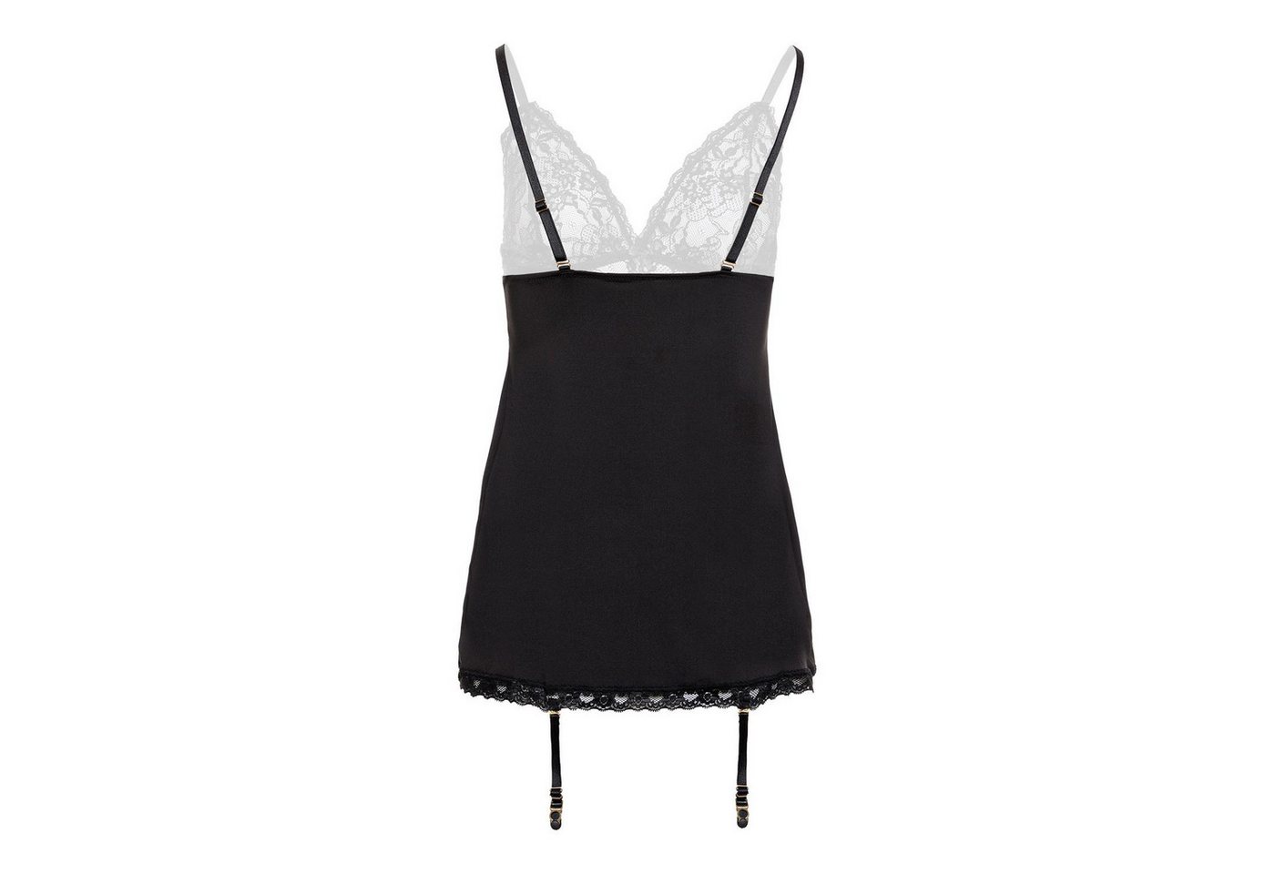 CHRISTINE LE DUC Strumpfhalter Strapskleid Celeste - Schwarz – Bild 5 von 5