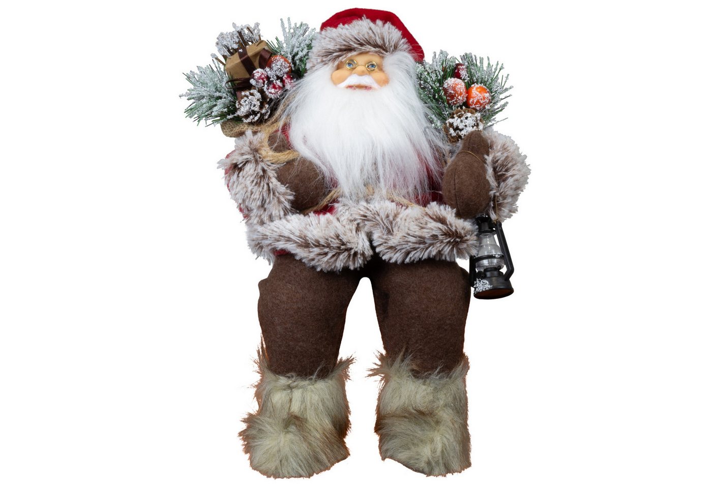 Christmas Paradise Weihnachtsmann sitzend 30cm - 5 Designs (Deko Figur, 1 St., Kantenhocker zum Hinsetzen), Weihnachtsdeko – Bild 4 von 4
