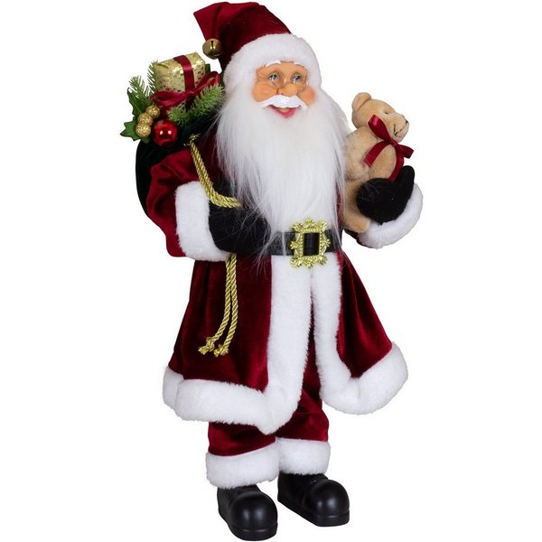 Christmas Paradise Weihnachtsmann Torben, 4 Größen (30-80cm) (Deko Figur, 1 St., stehend), rot