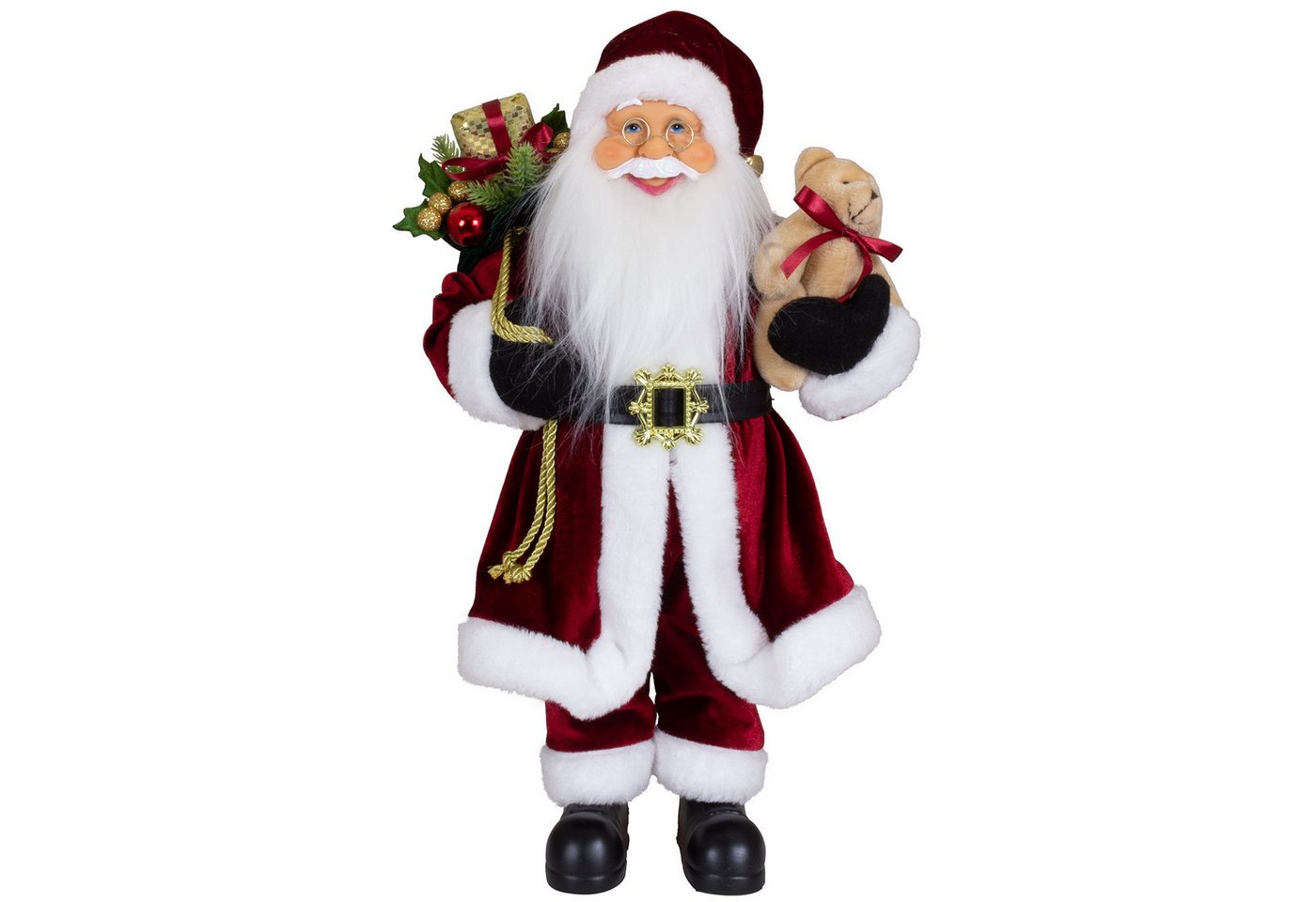 Christmas Paradise Weihnachtsmann Torben, 4 Größen (30-80cm) (Deko Figur, 1 St., stehend), rot – Bild 2 von 2
