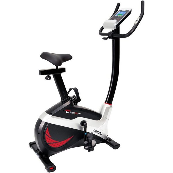 Christopeit Sport® Ergometer AX 4000 (mit verstellbarem Komfortsattel), 150 kg max. Benutzergewicht, Fahrrad, 24 Widerstandsstufen