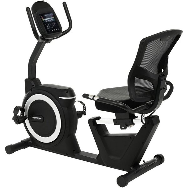 Christopeit Sport® Liege-Ergometer Sitz-Ergometer RS 4000 (BT-Empfänger für drahtlosen Pulsmessgurt im Computer enthalten), 150 kg max. Benutzergewicht, Fahrrad