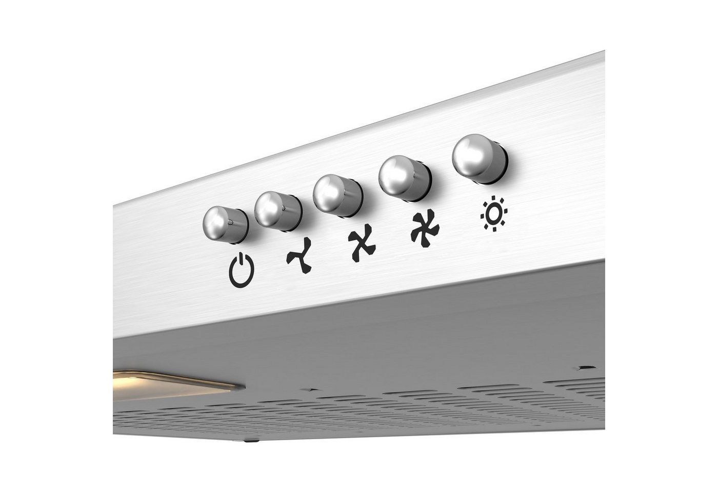 CIARRA Unterbauhaube 60 cm Dunstabzugshaube Abluft & Umluft 3 Stufen LED CBCS6903 für kleine Küchen, Metall Fettilter & Aktivkohlefiltermatte Edelstahl – Bild 4 von 5