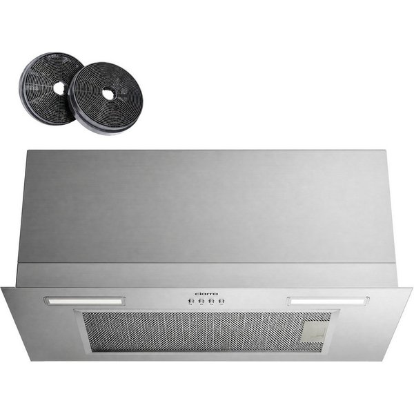 CIARRA Unterbauhaube 60 cm Einbau Dunstabzugshaube A+++ 704 m³/h Abluft & Umluft VM6926AS Fettfiltern & Aktivkohlefiltern für Einbauhaube aus Edelstahl