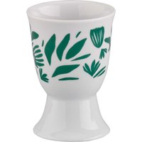 cilio Eierbecher "AMICI" aus Porzellan mit Dekor, H 7 cm, Ø 5cm, Blätter