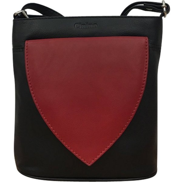 Cinino Handtasche C1920, Ledertasche Umhängetasche