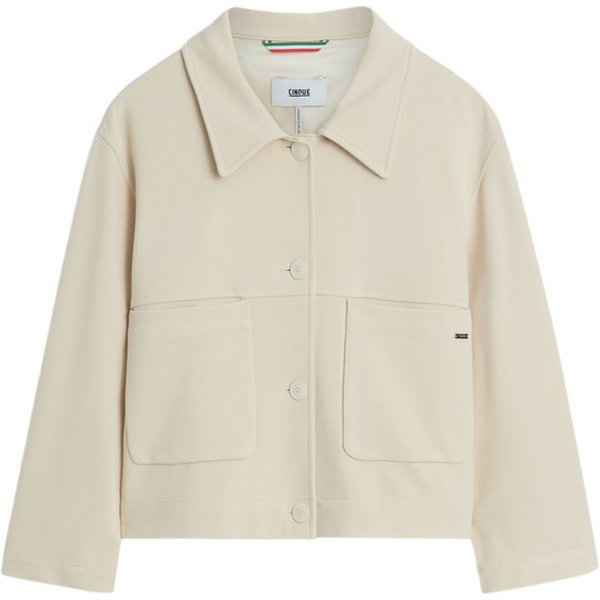 Cinque Jackenblazer natur,Casual,Polyamid,Unifarben,Umlegekragen,Lang,Regular Fit