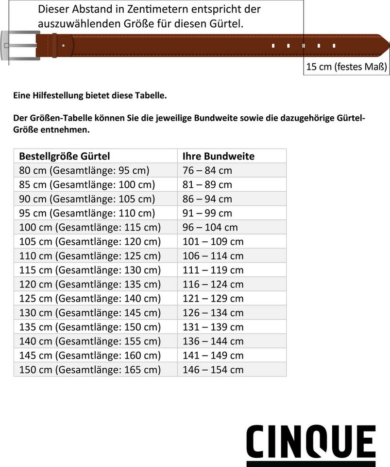 Cinque Koppelgürtel CAVO Mit Logo-Schriftzug – Bild 2 von 3