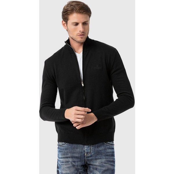 Cipo & Baxx Cardigan Pullover (1-tlg) im sportlichen Look