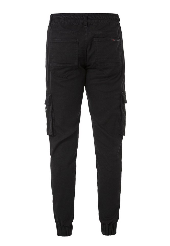 Cipo & Baxx Cargohose Hose mit elastischen Bündchen – Bild 4 von 5