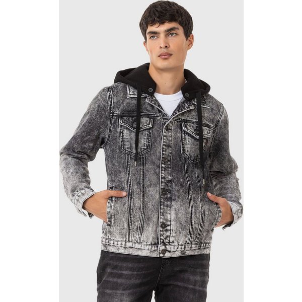 Cipo & Baxx Jeansjacke Jacke im Washed-Look