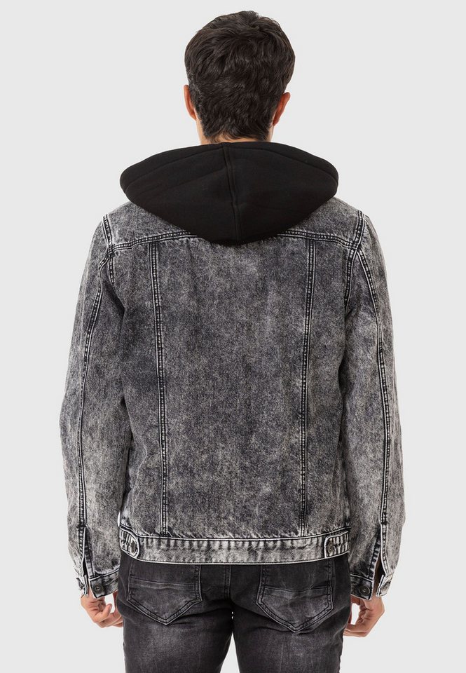 Cipo & Baxx Jeansjacke Jacke im Washed-Look – Bild 3 von 5