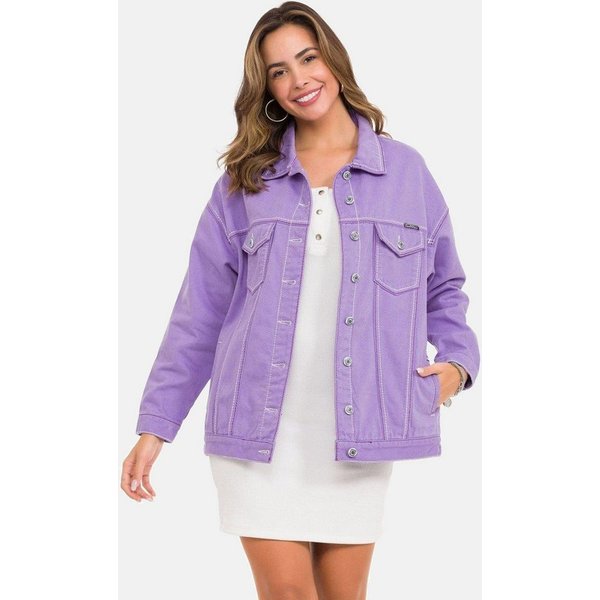 Cipo & Baxx Jeansjacke Jeansjacke mit stylischen auffälligen Elementen, WJ211