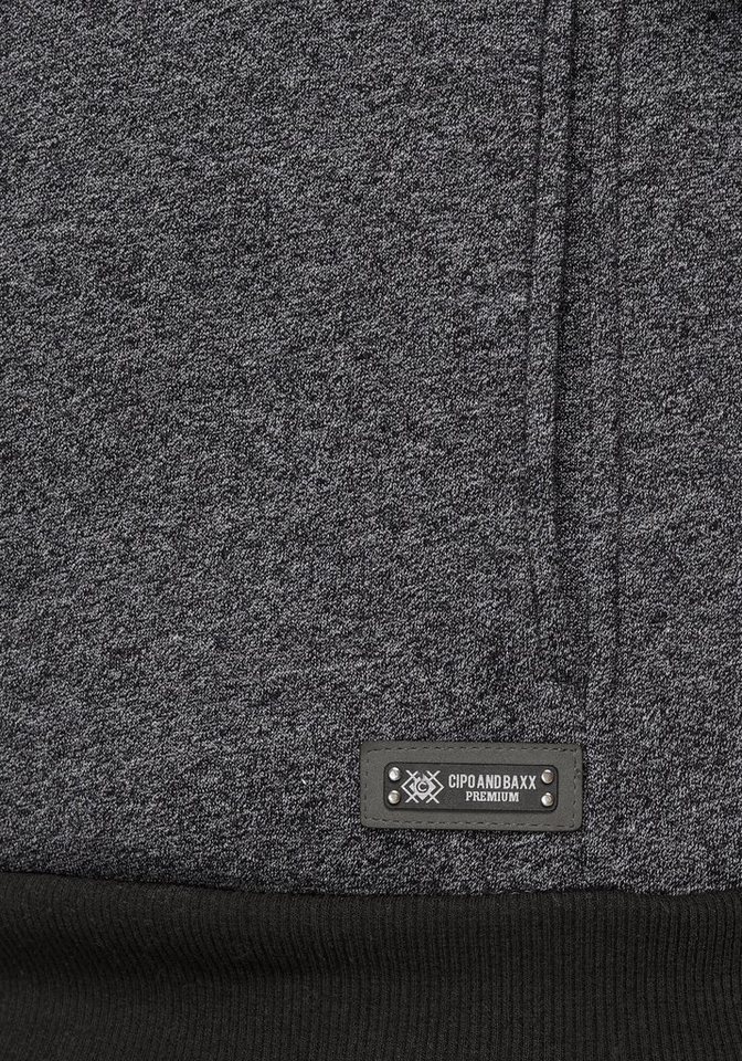Cipo & Baxx Kapuzensweatshirt Color Blocking – Bild 5 von 5