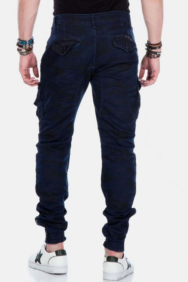 Cipo & Baxx Loose-fit-Jeans Jeans mit Stretch-Bündchen, CD-422 – Bild 2 von 5