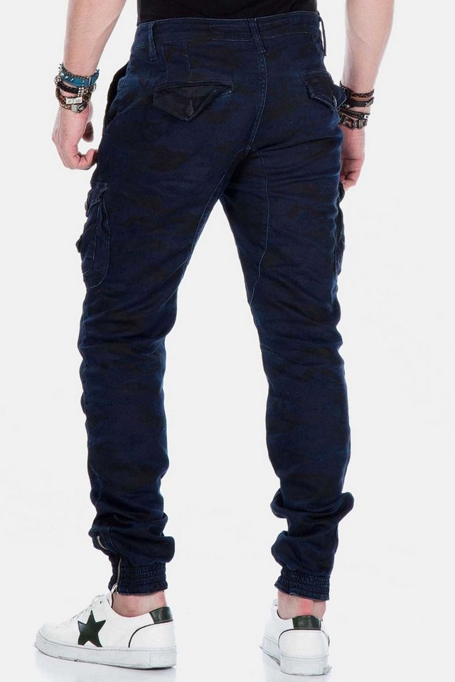 Cipo & Baxx Loose-fit-Jeans Jeans mit Stretch-Bündchen, CD-422 – Bild 4 von 5