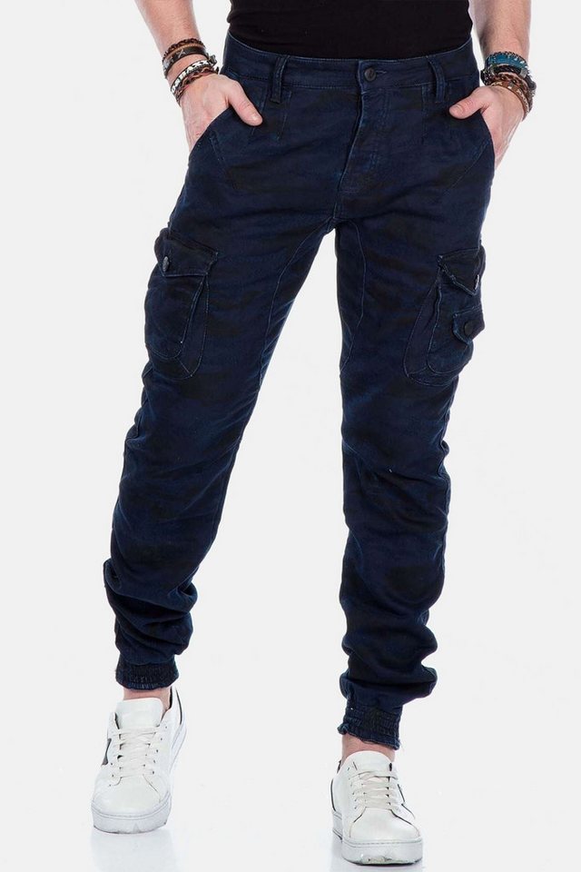 Cipo & Baxx Loose-fit-Jeans Jeans mit Stretch-Bündchen, CD-422 – Bild 5 von 5