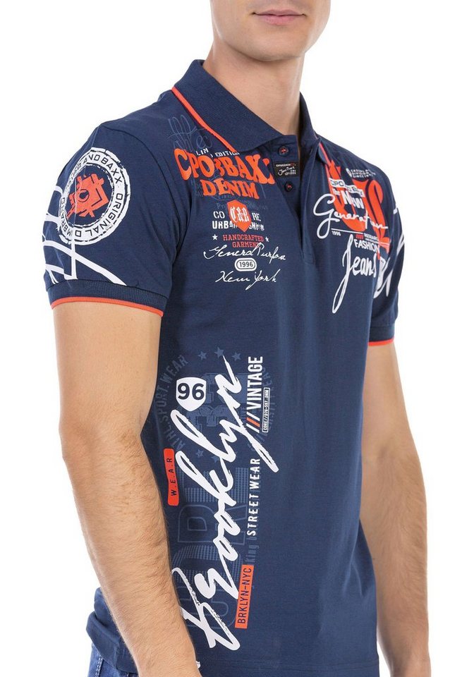 Cipo & Baxx Poloshirt mit markantem Print – Bild 5 von 5