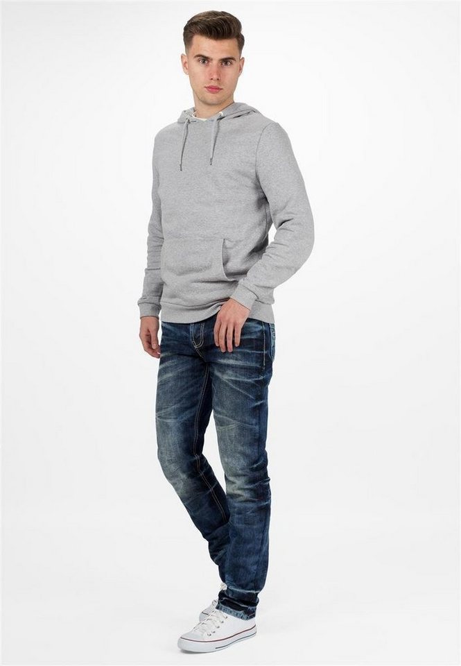 Cipo & Baxx Regular-fit-Jeans Herren Regular Fit Hose Stonewashed BA-CD328 (1-tlg) Verschließbare Gesäßtasche – Bild 3 von 5