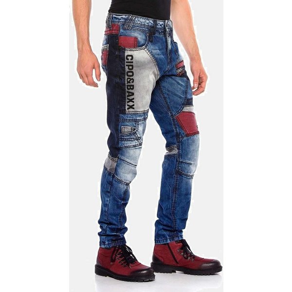 Cipo & Baxx Regular-fit-Jeans Jeans im extravaganten Design, CD574