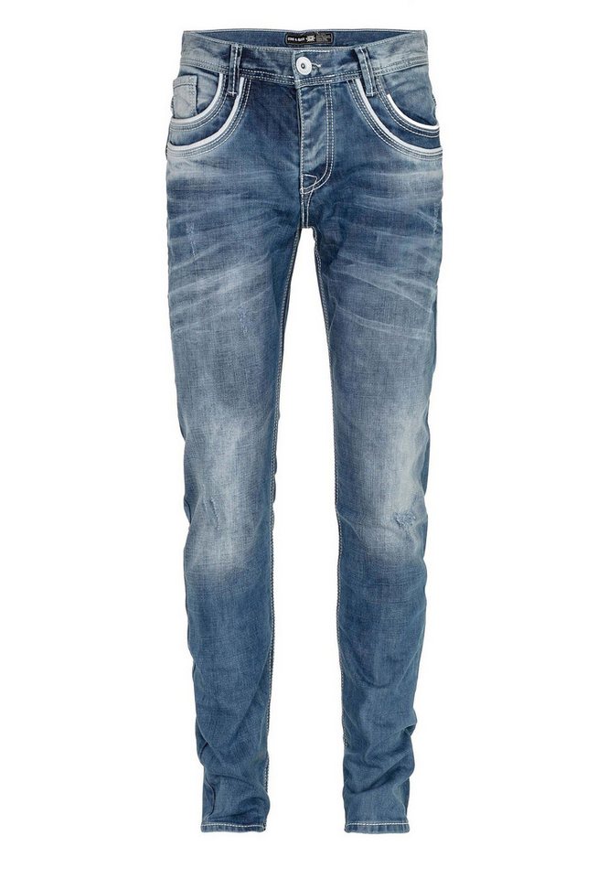 Cipo & Baxx Regular-fit-Jeans Jeans in Regular Fit, C-1127 – Bild 2 von 5