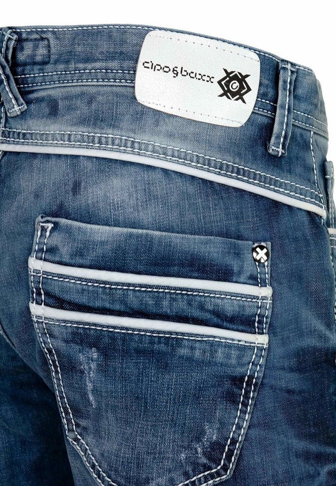 Cipo & Baxx Regular-fit-Jeans Jeans in Regular Fit, C-1127 – Bild 4 von 5