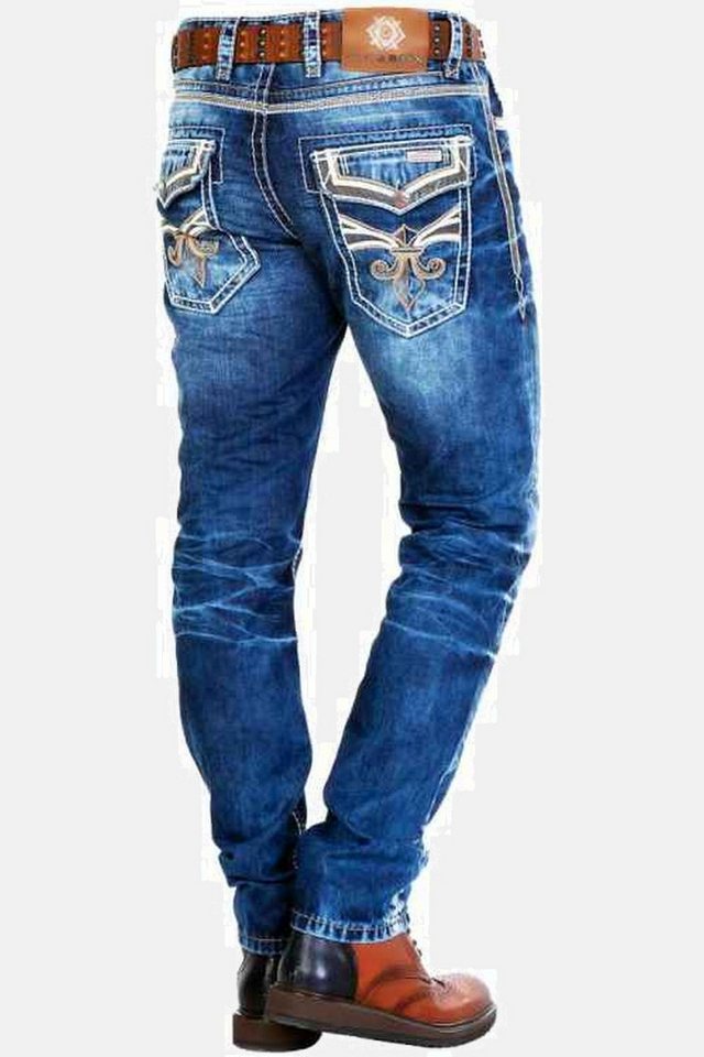 Cipo & Baxx Regular-fit-Jeans Jeans in Straight Fit, CD-287 – Bild 3 von 5