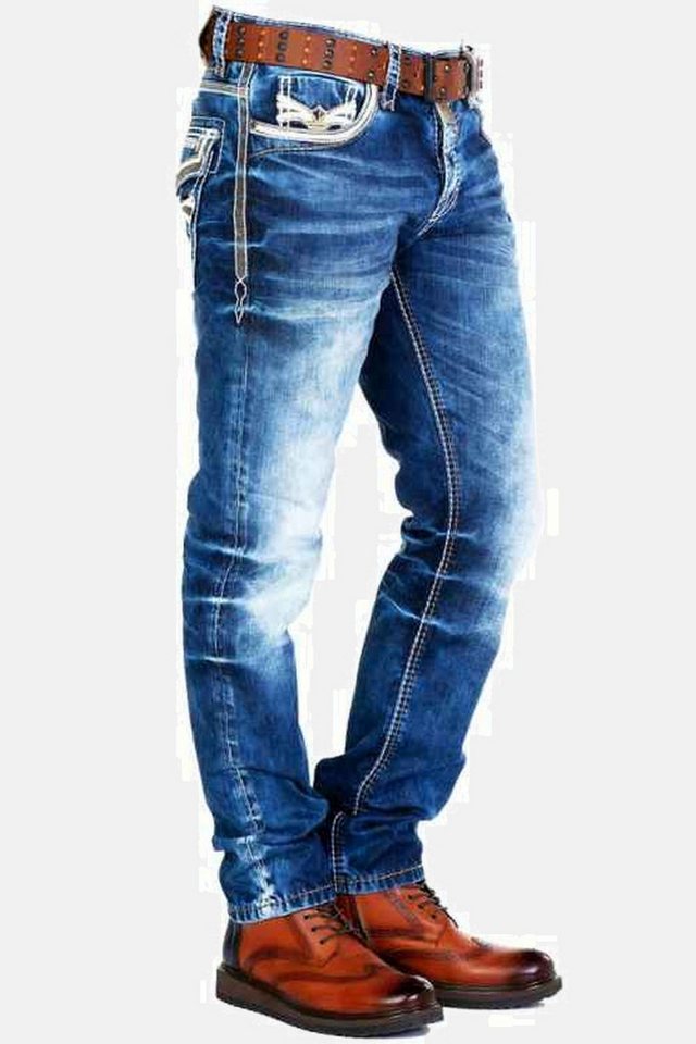 Cipo & Baxx Regular-fit-Jeans Jeans in Straight Fit, CD-287 – Bild 4 von 5