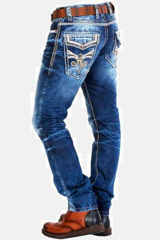 Cipo & Baxx Regular-fit-Jeans Jeans in Straight Fit, CD-287 – Bild 5 von 5