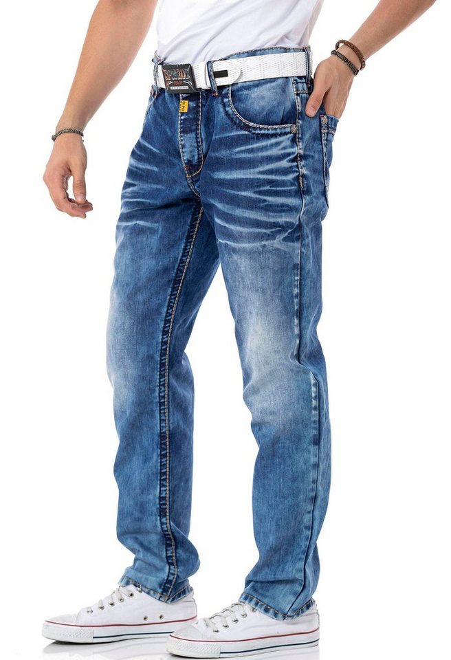 Cipo & Baxx Regular-fit-Jeans – Bild 3 von 5