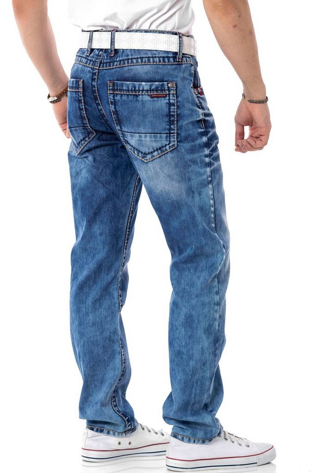 Cipo & Baxx Regular-fit-Jeans – Bild 4 von 5