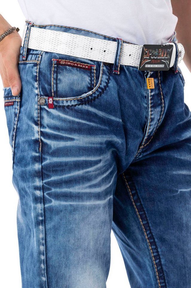 Cipo & Baxx Regular-fit-Jeans – Bild 5 von 5