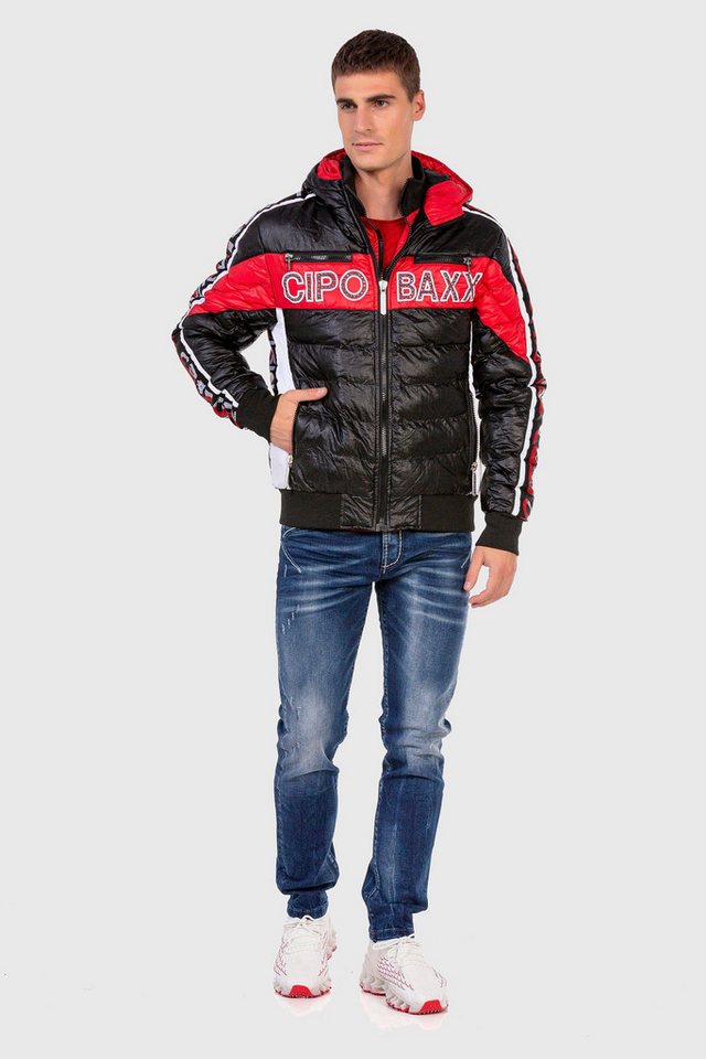 Cipo & Baxx Steppjacke Jacke mit modischer Steppung – Bild 4 von 5