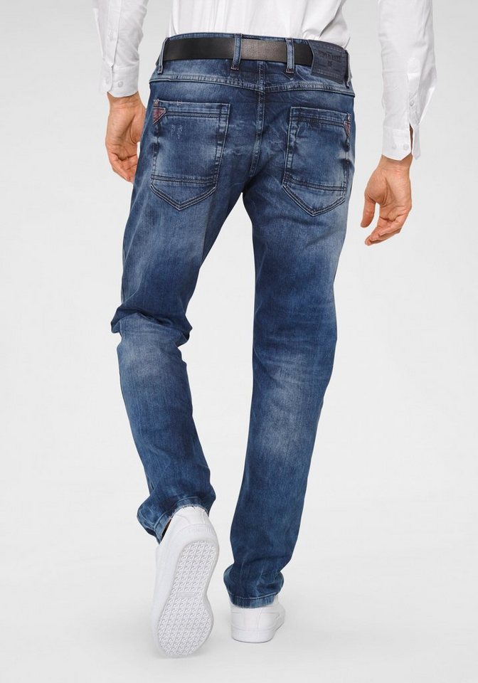 Cipo & Baxx Straight-Jeans Red Dot – Bild 2 von 5