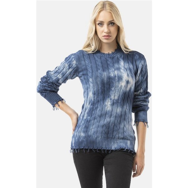 Cipo & Baxx Strickpullover WP268 (1-tlg) Tie-Dye Optik