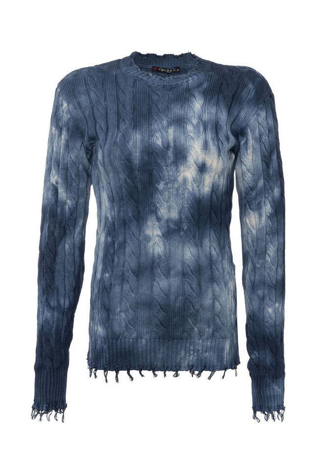 Cipo & Baxx Strickpullover WP268 (1-tlg) Tie-Dye Optik – Bild 2 von 5