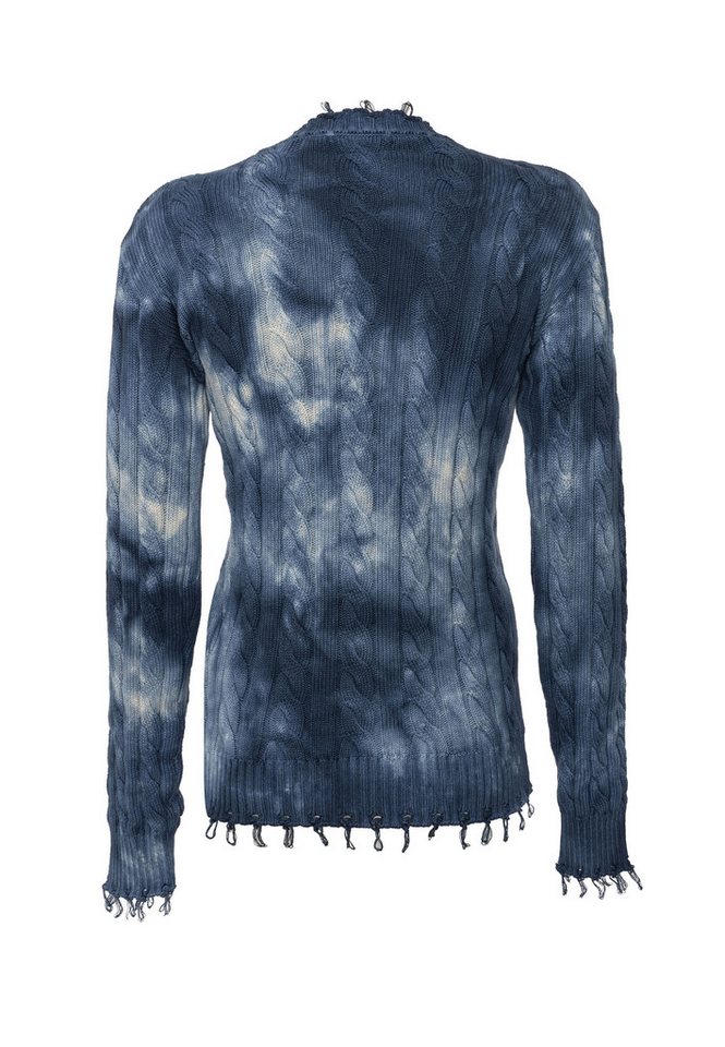 Cipo & Baxx Strickpullover WP268 (1-tlg) Tie-Dye Optik – Bild 4 von 5