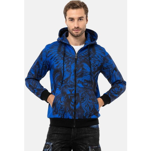 Cipo & Baxx Sweatjacke Jacken (1-tlg) mit auffälligem Print, CL559