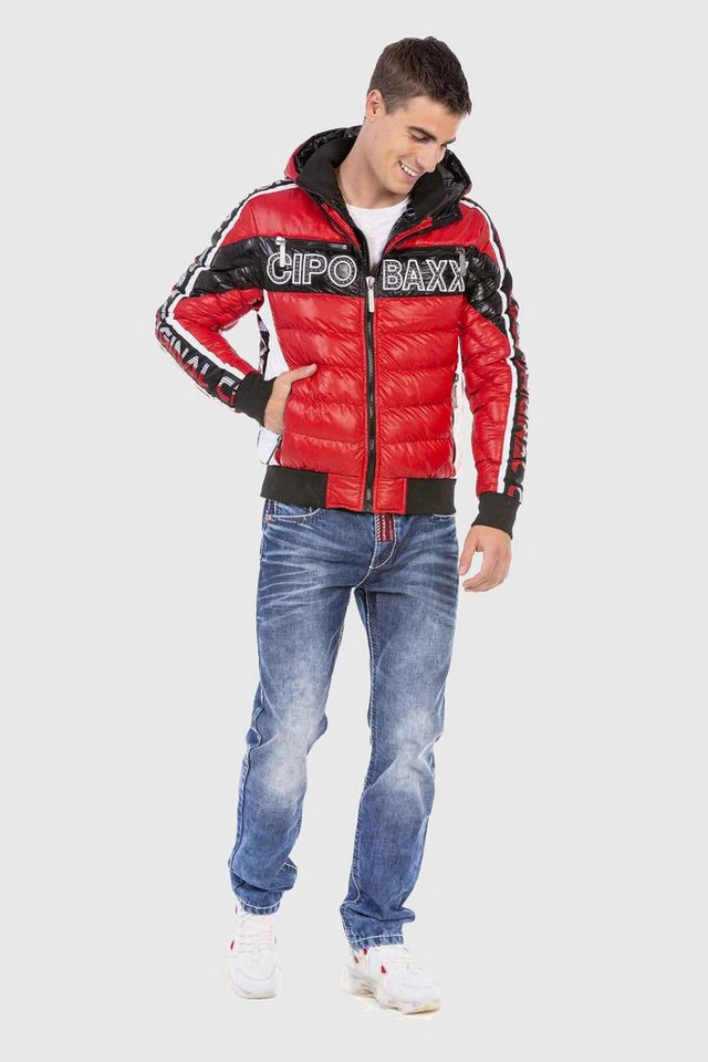 Cipo & Baxx Winterjacke Jacke mit modischer Steppung – Bild 3 von 5