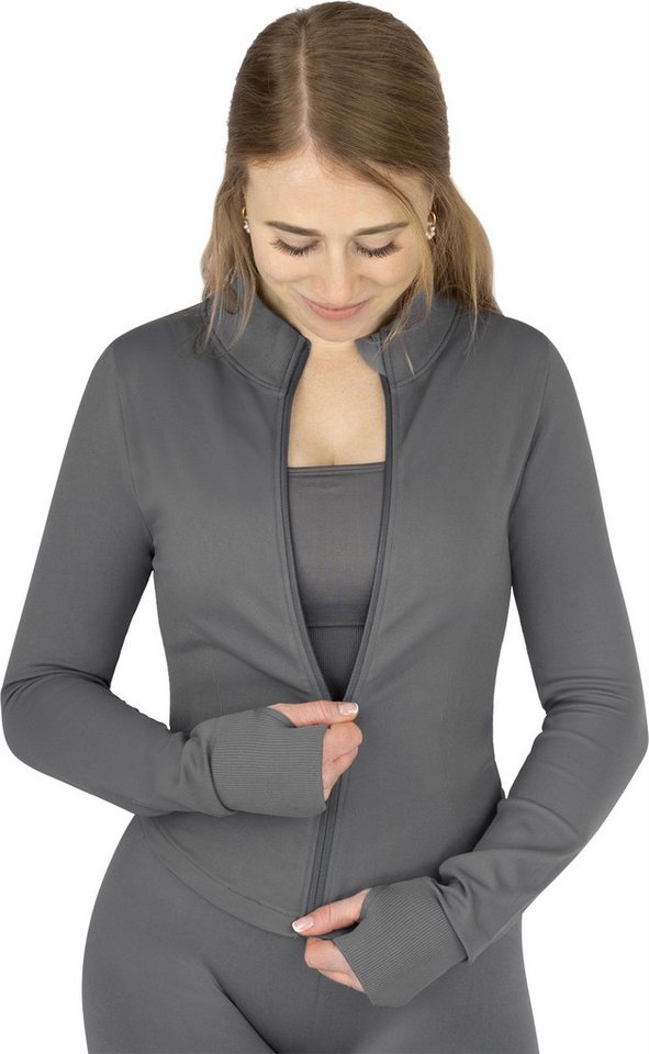 Circle Five Sportanzug, Sportjacke, Sport-BH mit Cups und blickdichte Leggings im Set. – Bild 3 von 5