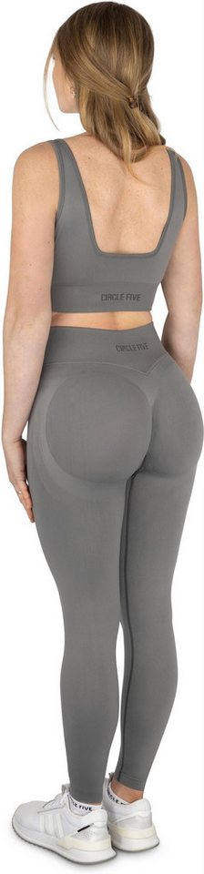 Circle Five Sportanzug, Sportjacke, Sport-BH mit Cups und blickdichte Leggings im Set. – Bild 4 von 5