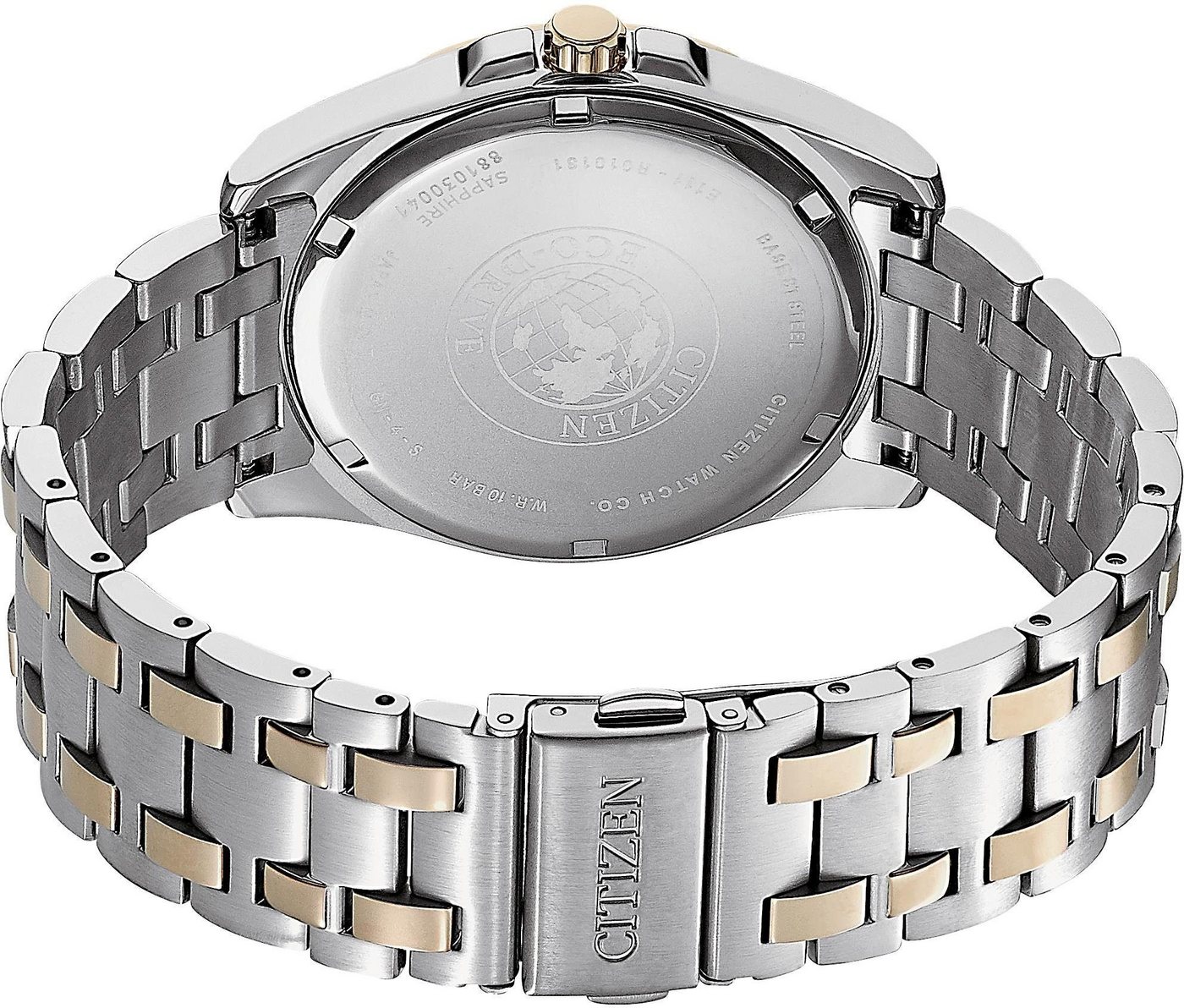 Citizen Solaruhr BM7109-89E, Armbanduhr, Herrenuhr, Datum, Saphirglas, Edelstahlarmband – Bild 3 von 5