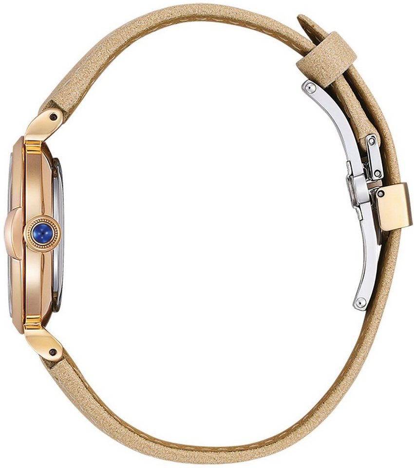 Citizen Solaruhr EM1073-18D, Armbanduhr, Damenuhr, Lederarmband, Saphirglas – Bild 2 von 5