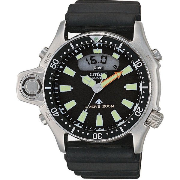 Citizen Taucheruhr Promaster Diver JP2000-08E, Armbanduhr, Quarzuhr, Herrenuhr, bis 20 bar wasserdicht, Datum