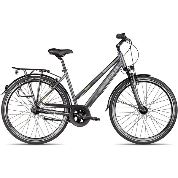Adler Cityrad Adler Verona NEXUS Trapez, 7 Gang Shimano Nexus 7 Rücktritt Schaltwerk, Nabenschaltung Rücktritt, Rücktrittbremse schwarz/grau