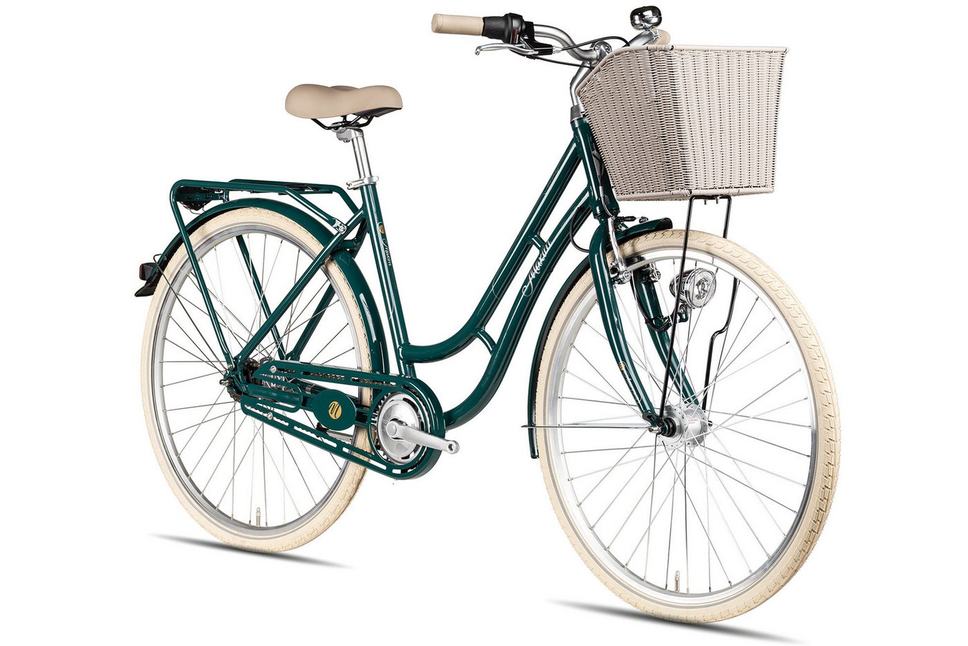 Maxim Cityrad Maxim Anno 1902 Wave, 7 Gang Shimano Nexus 7 SG-C3001 Rücktritt Schaltwerk, Nabenschaltung Rücktritt, Nabenschaltung Rücktritt grün – Bild 2 von 5