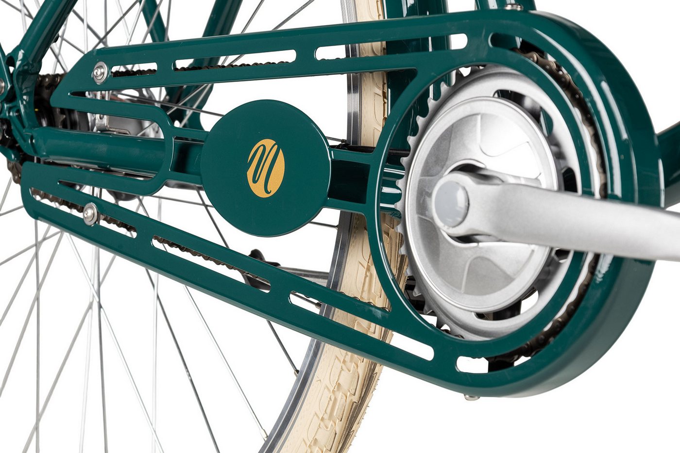 Maxim Cityrad Maxim Anno 1902 Wave, 7 Gang Shimano Nexus 7 SG-C3001 Rücktritt Schaltwerk, Nabenschaltung Rücktritt, Nabenschaltung Rücktritt grün – Bild 4 von 5